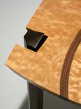 Quilted Maple And Walnut Entry Table 3 small