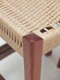 Walnut & Mahogany Danish Cord Bar Stool 3 small