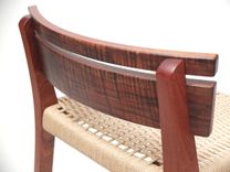 Walnut & Mahogany Danish Cord Bar Stool 7 small