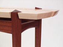 Sapele And Quilted Maple Hall Table 1 small