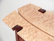 Sapele And Quilted Maple Hall Table 5 small