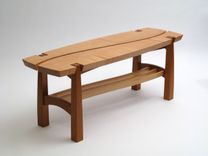 Curly Maple And Cherry Bench 1 small