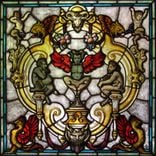 Satyrs And Gargoyles Stained Glass 1 small