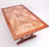 Oak And Burl Maple Dining Table 4 small