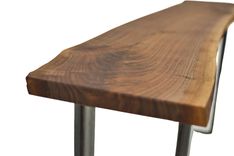 Live Edge Console Table, Walnut Entryway Table, With Metal Legs, Hallway Table, Foyer Table 3 small