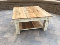 Rustic Farmhouse Reclaimed Wood Coffee Table 3 small