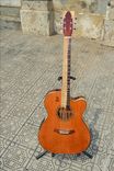 Pinol Guitars And Ukuleles Style Om-000  Solid Cocobolo Rosewood Body / Mahogany Top (Free Shiping) 3 small