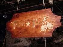 Wooden Sign For Store Front With Logo - Www.Taste-Texas.Com 4 small