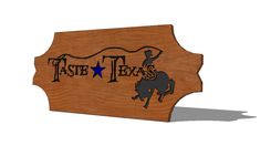 Wooden Sign For Store Front With Logo - Www.Taste-Texas.Com 7 small