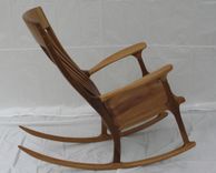 Iroko (African Teak) Rocking Chair 1 small