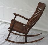 Walnut Rocking Chair - Shipping Included 2 small