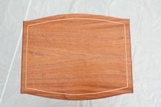 Mahogany Side Table With Maple Inlay - Shipping Included 2 small