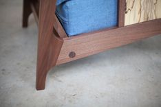 Wood And Upholstery Midcentury Modern Lounge Chair 4 small