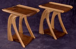 End Tables - "Breaking Left/Breaking Right" 1 small
