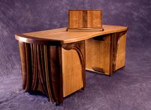 Cherry And Claro Walnut Desk 2 small
