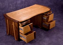 Cherry And Claro Walnut Desk 3 small