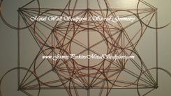 Geometric Metal Wall Sculpture / Metal Wall Art / Copper Wall Art 5 small