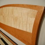 King Size Bed Frame, King Size Headboard, Platform Bed, Handmade Wood Bed, 3 small