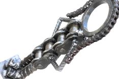 Custom Made Welded Chain Art Metal Sculpture 3 small