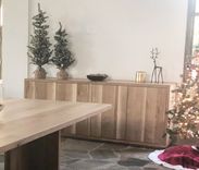 Quartered Oak Buffet With 4 Doors 1 small