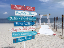 Wood Directional Rustic Sign, Nautical Arrow Signage For Wedding 1 small