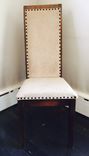 High Back Upholstered Maple Dining Chairs 2 small