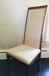 High Back Upholstered Maple Dining Chairs 1 small