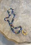 Painted Pedistal Table With Trompe L'Oeil Necklace & Faux Marble 1 small