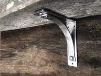 Mantel Shelf Bracket 2" Wide Heavy Duty - Metal Hand Forged Corbel - Farmhouse Rustic Iron Bracket 1 small