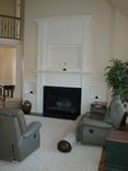 Built In Fireplace Mantle For Flat-Screen Tv, Side Cabinets 1 small
