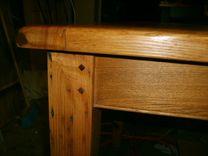 Wormy Chestnut Dining Table 3 small