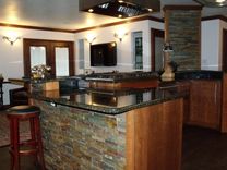 Frank Loyd Wright Inspired Cherry Kitchen 5 small