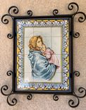 Wrought Iron Picture Frame; Tile, Photo, Artwork Display Frames 2 small