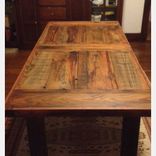 Reclaimed Wood Vineyard Farm Table - 60 1 small