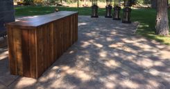 Reclaimed Wood Bar - 96" 2 small