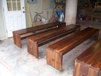 Solid Black Walnut Benches 2 small