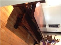 Rustic Mahogany Farm Table 2 small