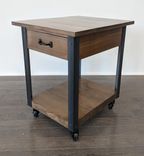 Modern Rustic Industrial Reclaimed Wood End Table / Side Table / Nightstand / Night Stand 4 small