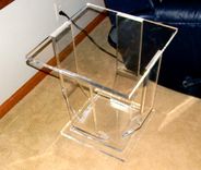 Acrylic Formed Leg Side Table - Hand Crafted, Custom Made 3 small