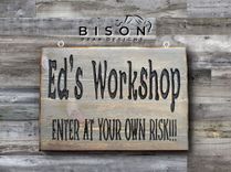 11x15in. Personalized Wood Name Sign. Outdoor Routed Wood Signs. Custom Ranch Signs. 3 small