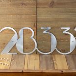 Modern House Number Metal Sign 1 small