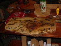 Charcuterie Cheese Sushi Or Cold Cut Serving Board Lichtenberg Burned Design, 1 small