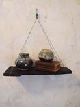 Rustic Wood Hanging Shelf 4 small