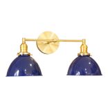Sandpiper 2-Shade Brass Vanity Light 4 small