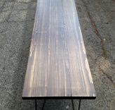 Reclaimed Recycled Salvaged Wood Bench Hairpin Legs 3 small
