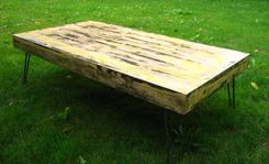 Reclaimed Wood Bench With Hairpin Legs 2 small