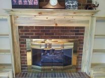 Blue Pine Mantle And Bookshelves 5 small