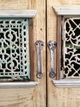 Hutch W/Antique Grate Insets 3 small