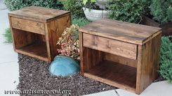 Rustic Nightstand 3 small