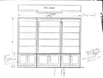 Full Wall Library & Cabinets... 2 small